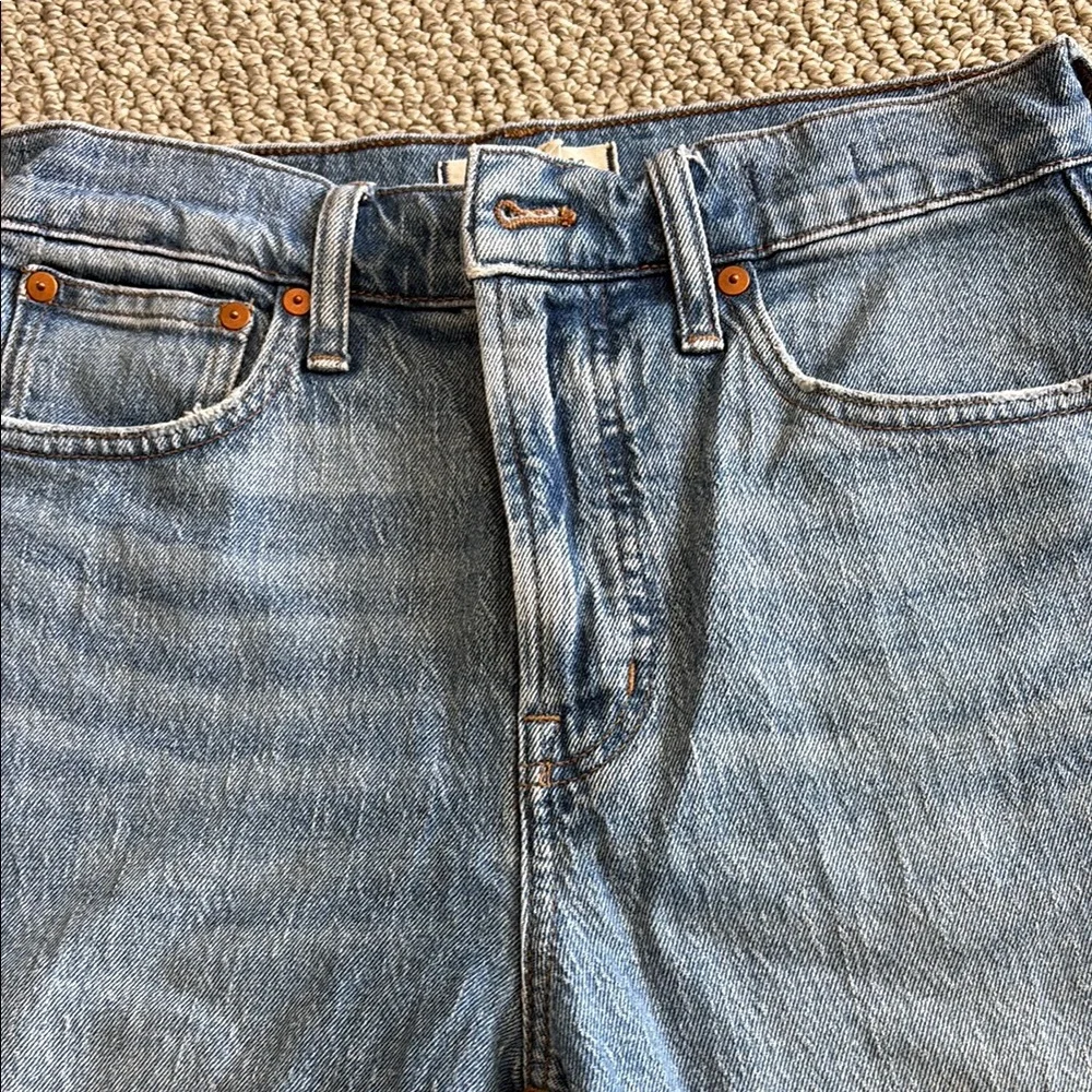 Madewell perfect vintage Light Blue Straight-Leg Jeans